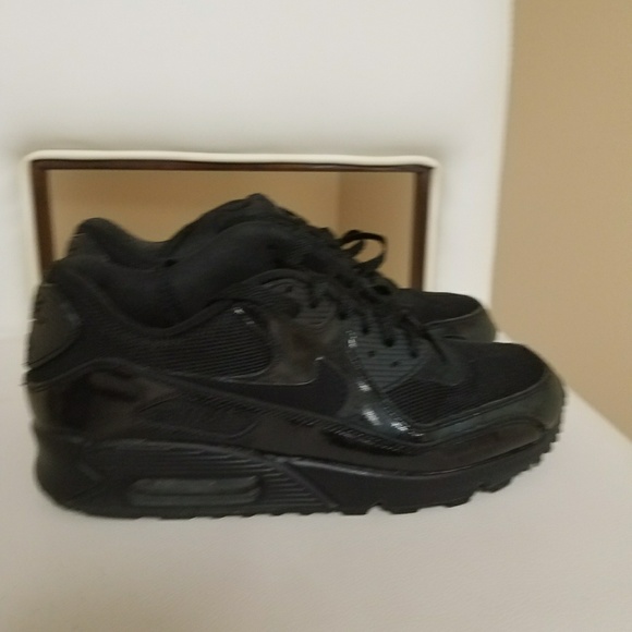 women's black patent leather nike air max 90